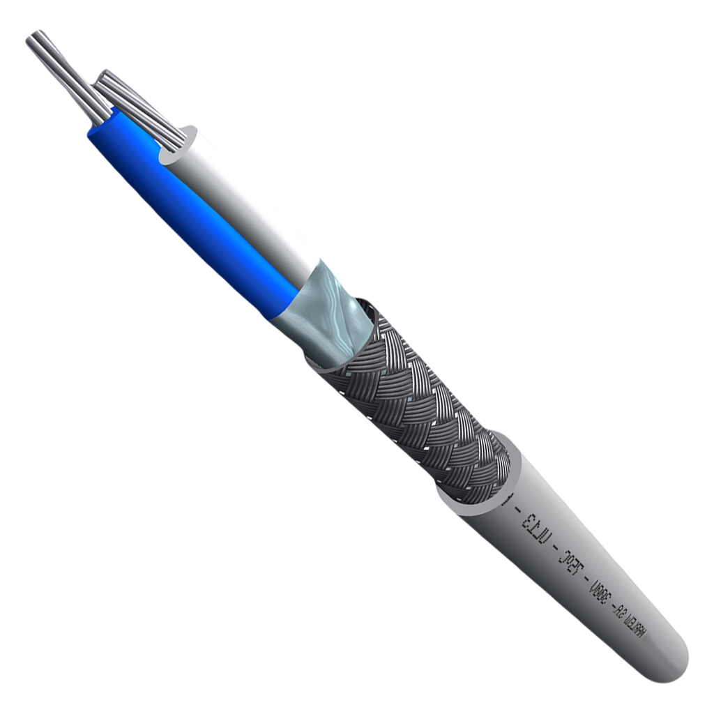 [4277] Cable de Señal RS 485 1 Pares 0,22mm2 PVC Gris Marlew