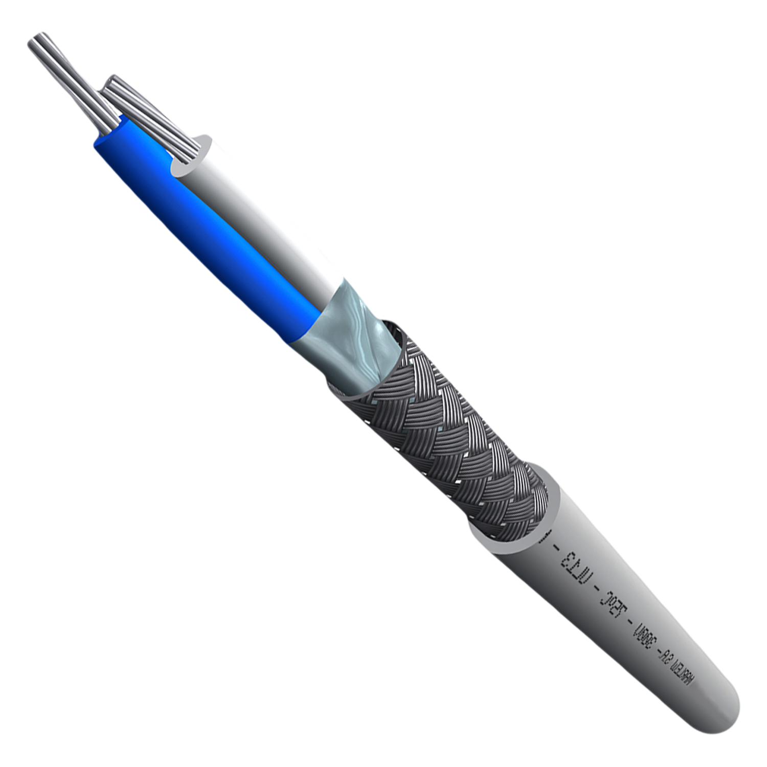 [4277] Cable de Señal RS 485 1 Pares 0,22mm2 PVC Gris Marlew