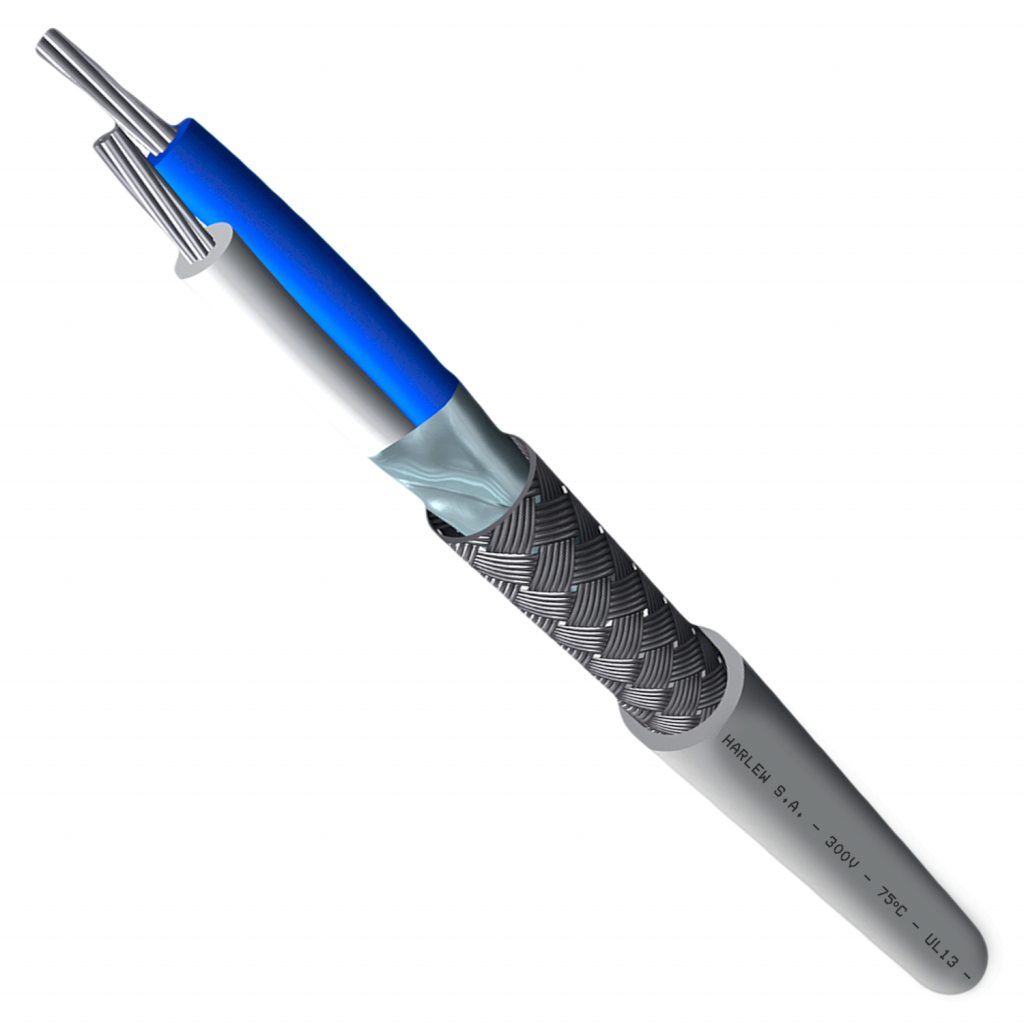 [7189] CABLE DE SEÑAL RS 485 2 PARES 0,22mm² PVC GRIS SB 9702