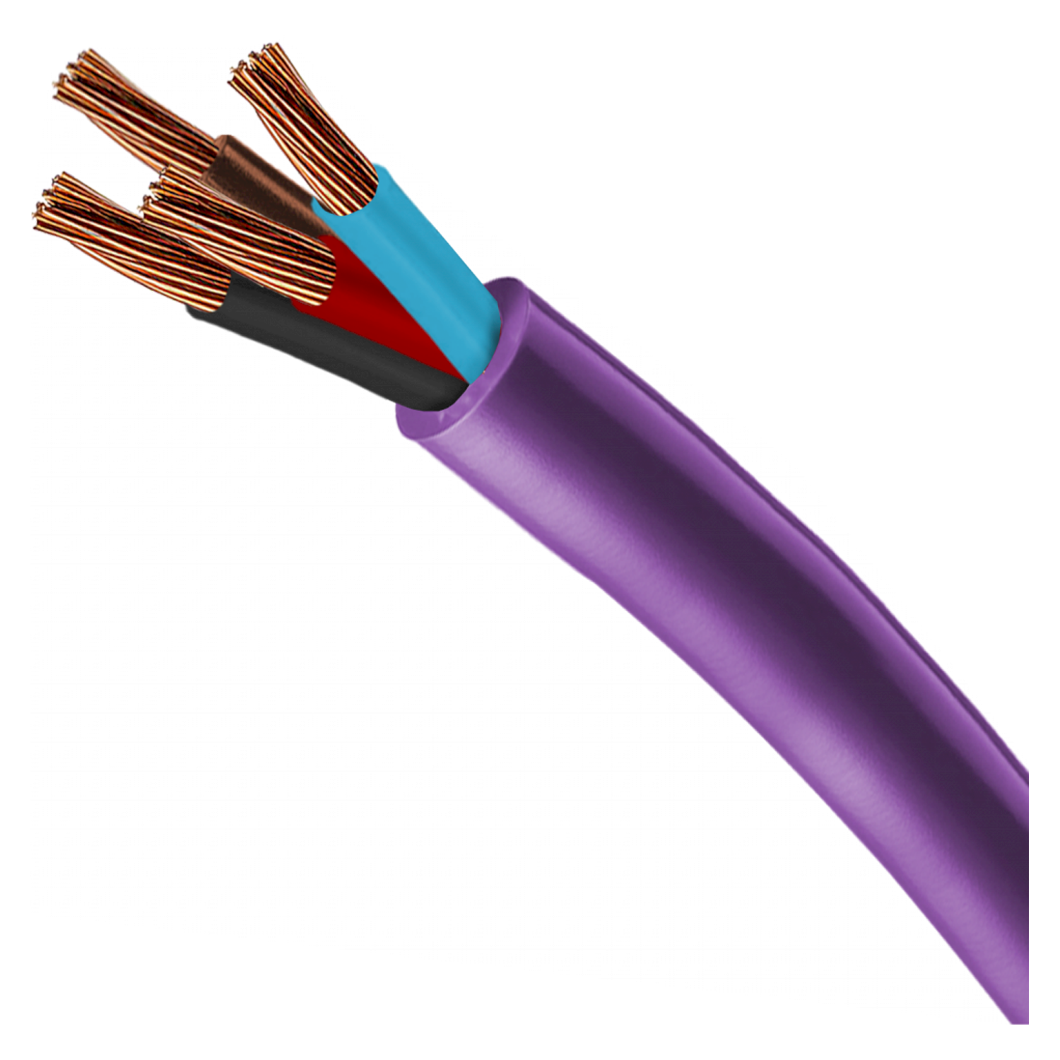 Cable Subterraneo 4x4mm2 28,5A PVC Violeta Marlew