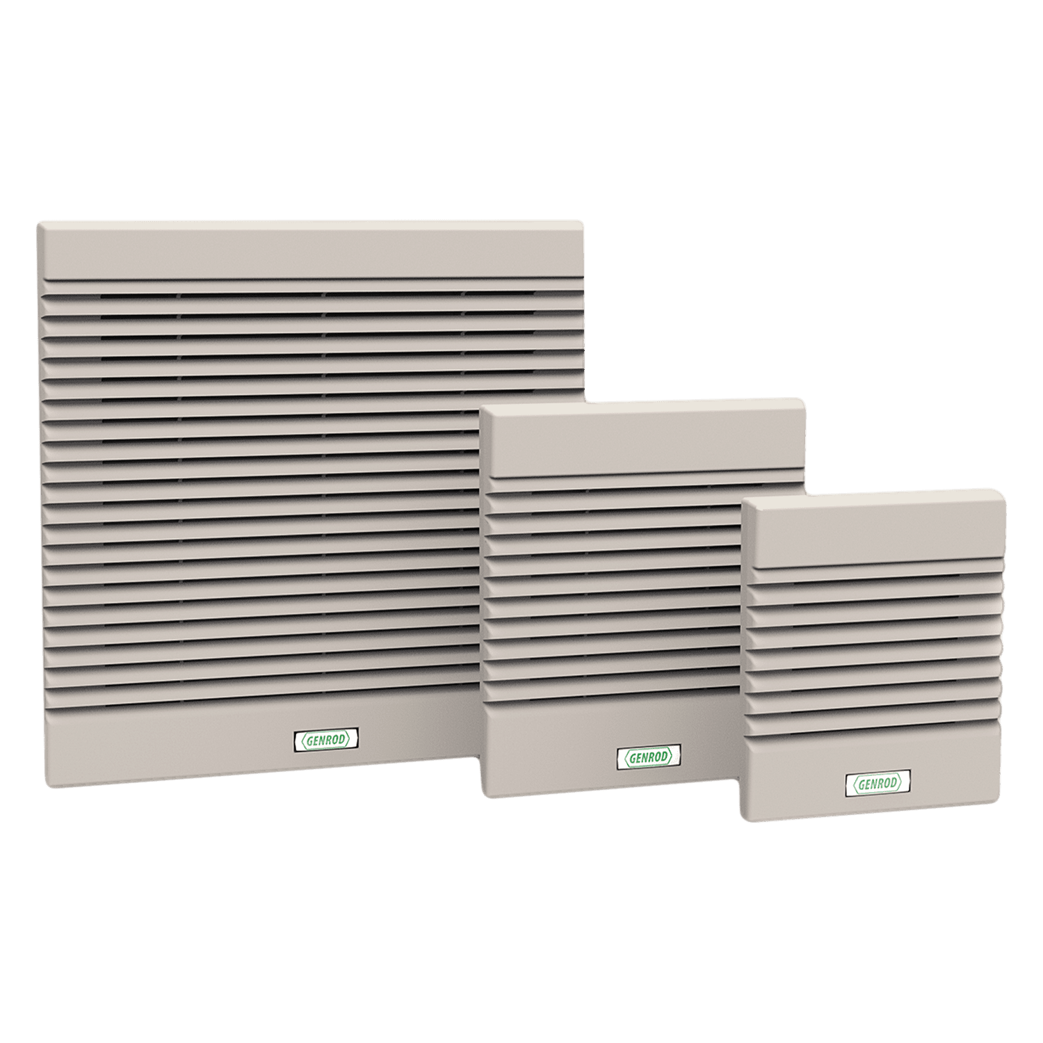 Rejilla C/Filtro Ext: 248x248mm Cal: 150mm Gris Genrod