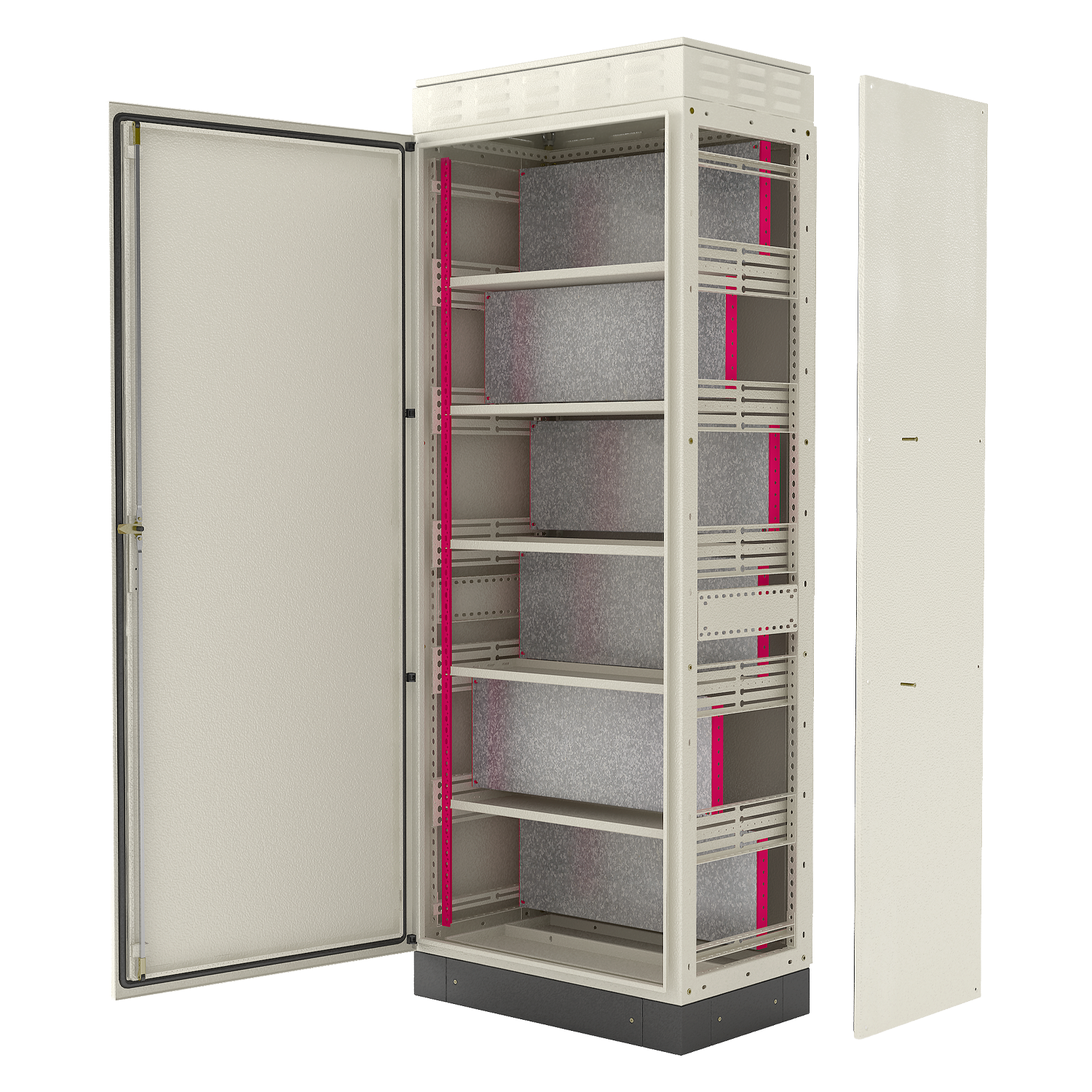 Soporte P/Placa Montaje y Contrafrente de Metal 500mm 0 Módulos DIN Genrod