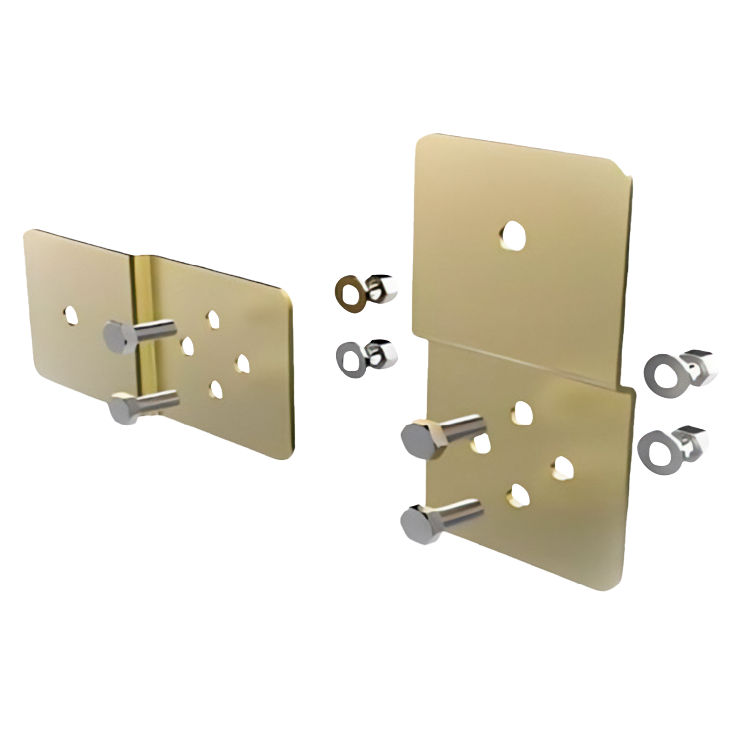 [30131] Kit Fijación Pared/Muro 2 Soportes Rosca M6 Metal Genrod