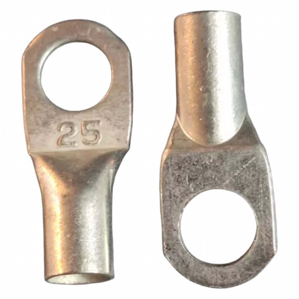 TERMINAL DE COBRE ESTAÑADO 25MM2 OJAL 3/8" 2018