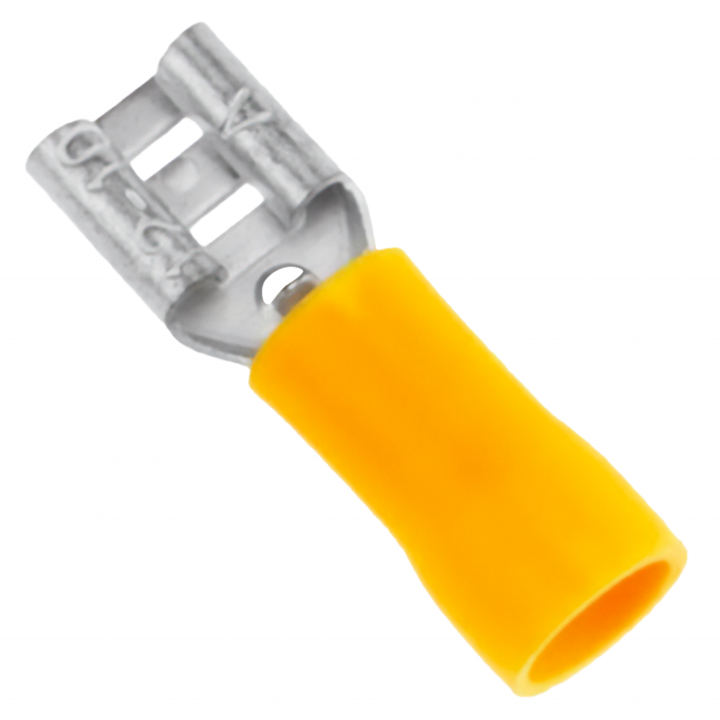 TERMINAL C-15 AMARILLO PALA HEMBRA L-6,3mm 3058