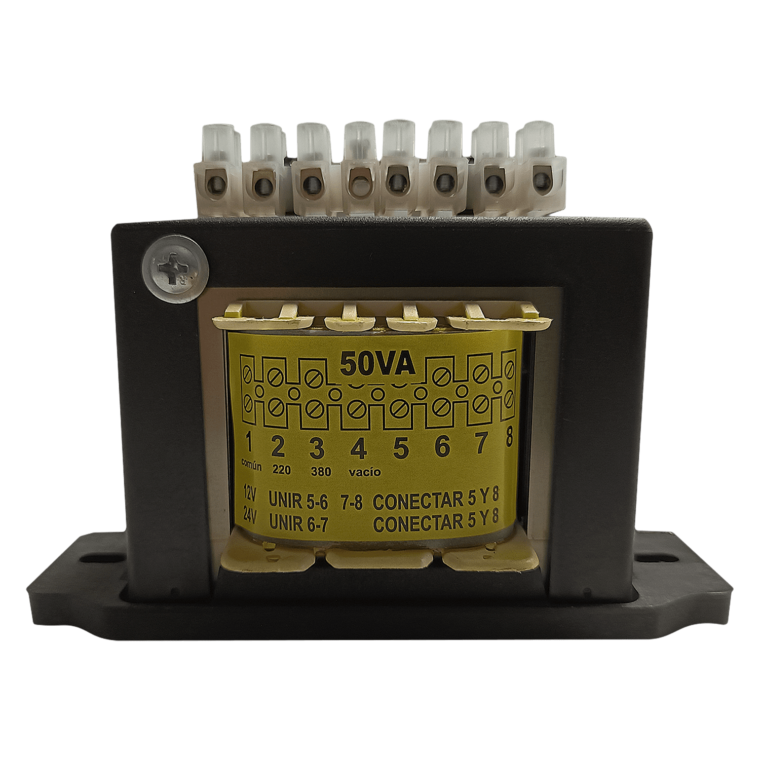 Transformador Reductor E: 220/380 S:12/24V 50VA Lombard