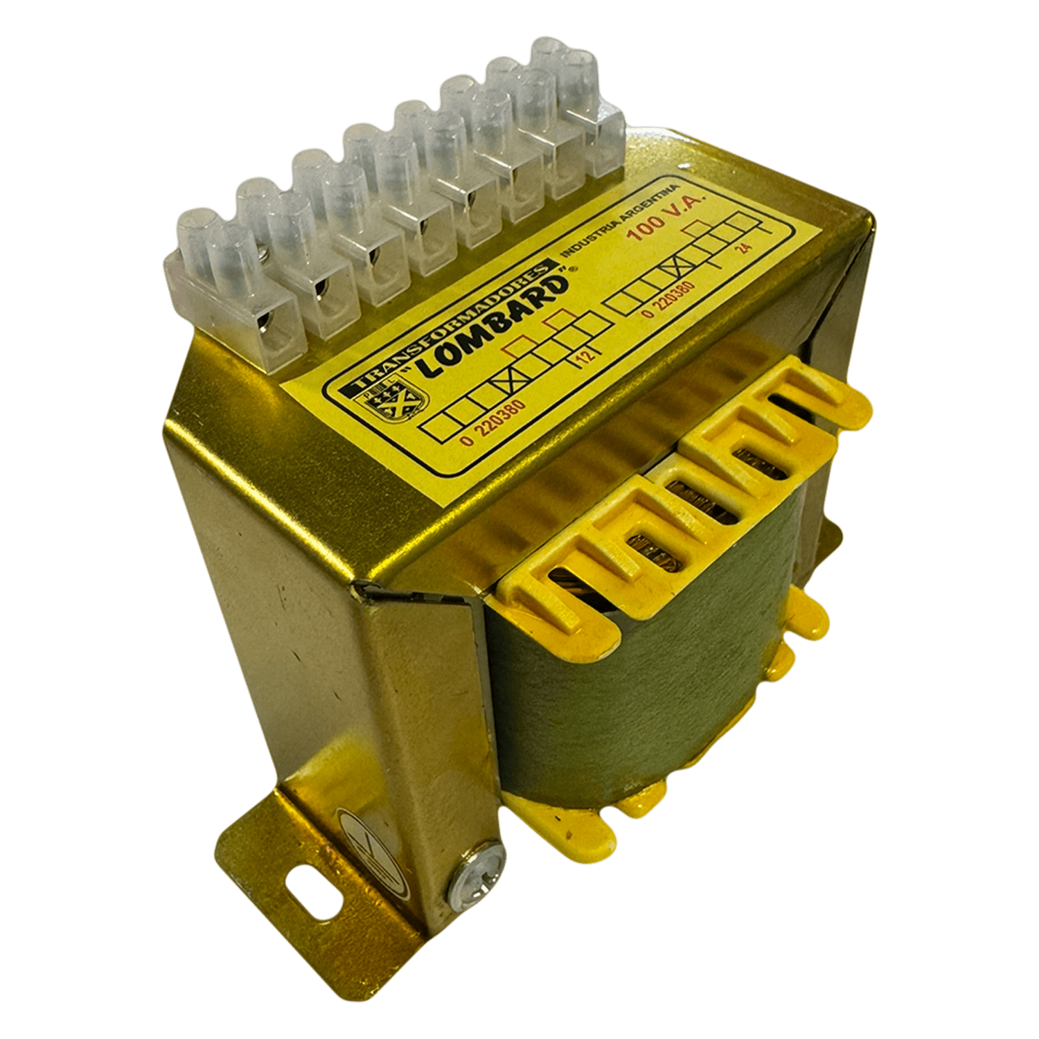 [9292] Transformador Reductor E: 220/380 S: 12/24V 100VA Lombard