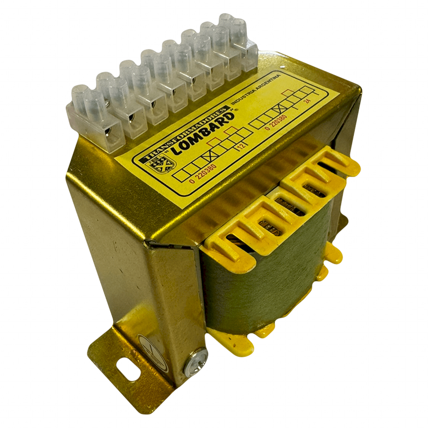 Transformador Reductor E: 220/380 S: 12/24V 500VA Lombard