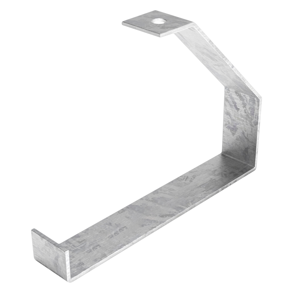 [3153] Grampa de Suspensión Tip G P/Perforada Ancho 160mm Chapa Galvanizada Samet