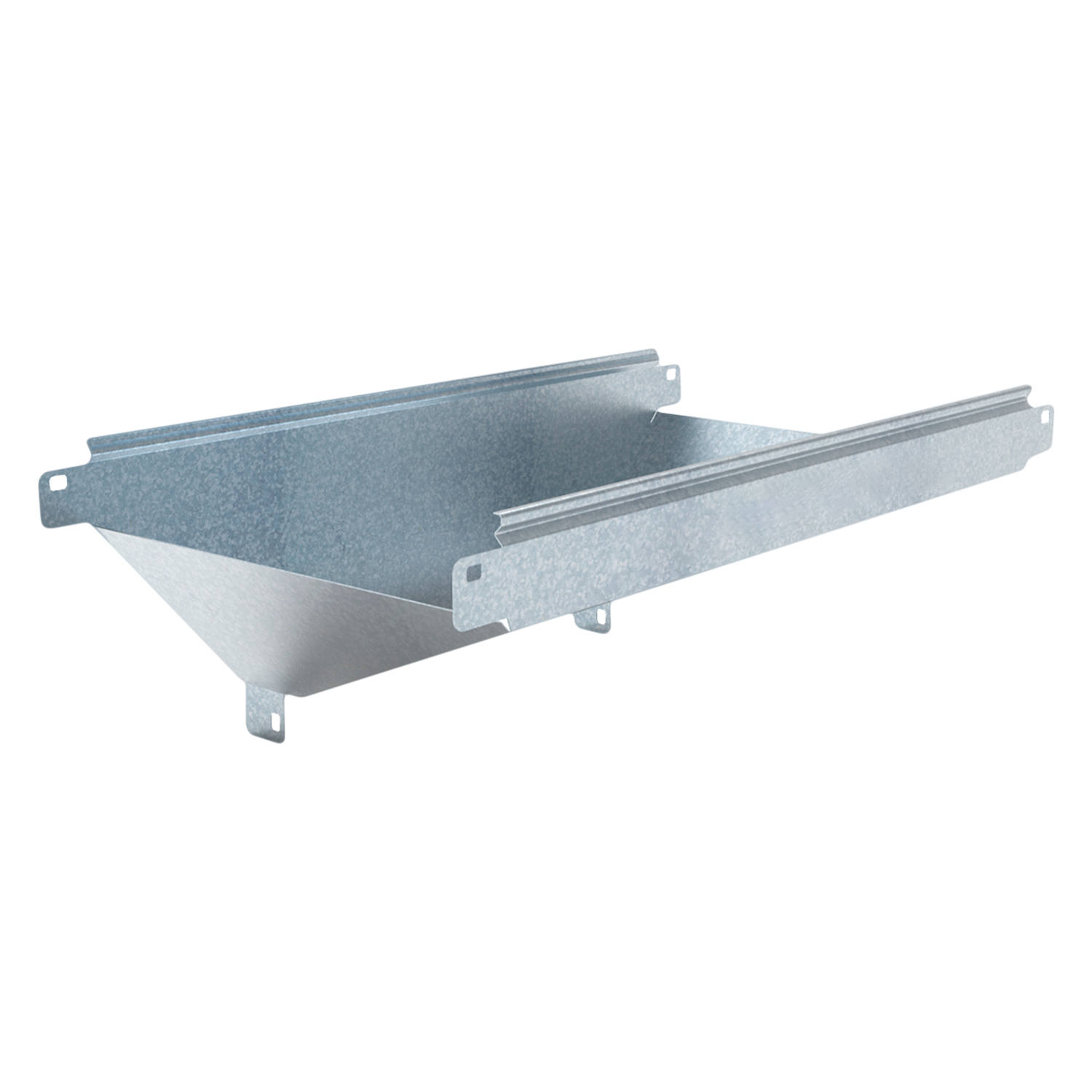 [17400] Embudo Bajada Paralelo Ancho 300mm Espesor 0,7mm Chapa Zincada Samet