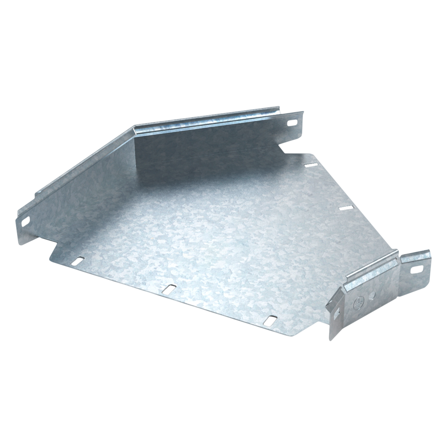 Curva Plana P/Perforada 45° Ancho 100mm Ala 50mm Espesor 0,7mm Chapa Zincada Samet