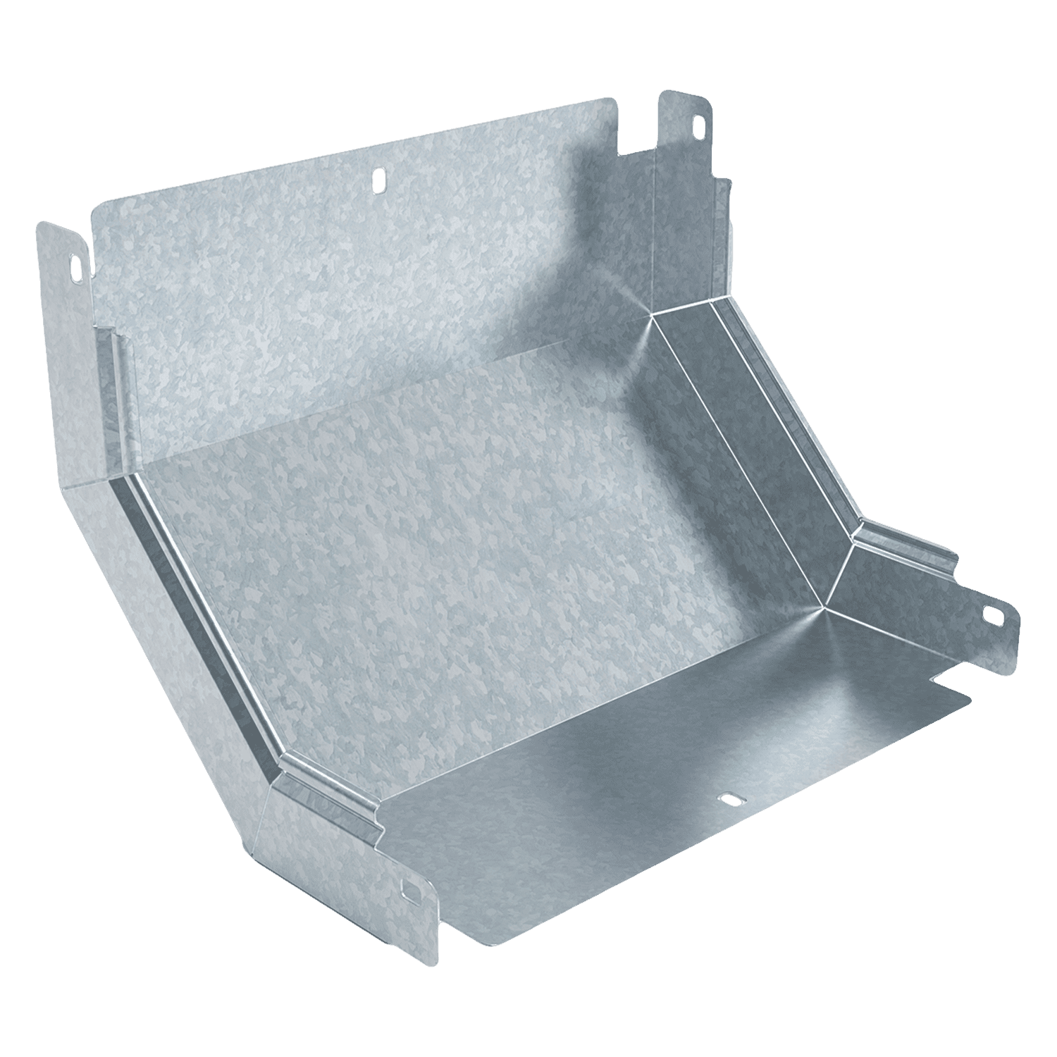 [22682] Curva Vertical P/Perforada Ascendente Ancho 300mm Ala 50mm Espesor 0,7mm Chapa Zincada Samet