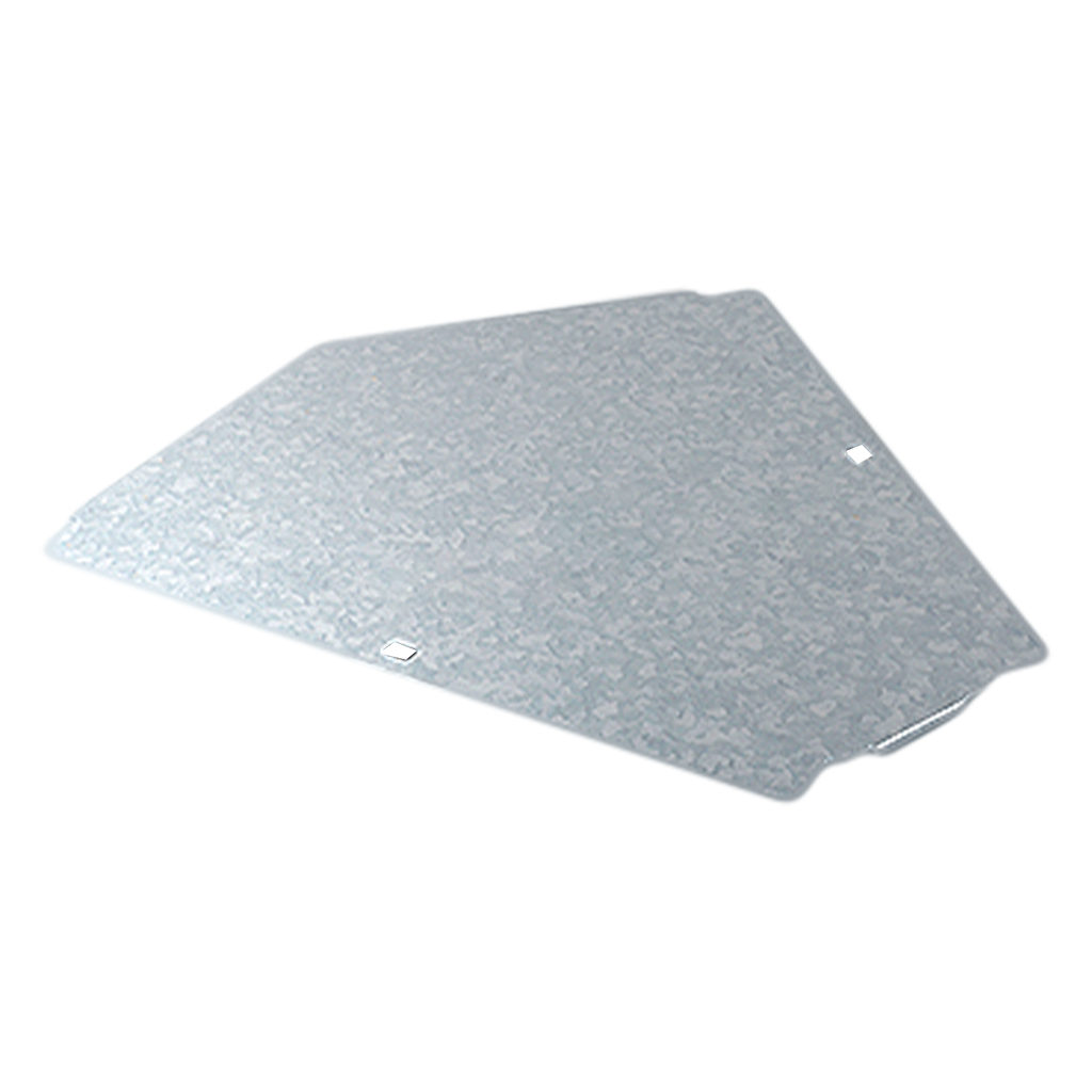[22707] Tapa P/Curva Plana Perforada 45° Ancho 50mm Espesor 0,7mm Chapa Zincada Samet