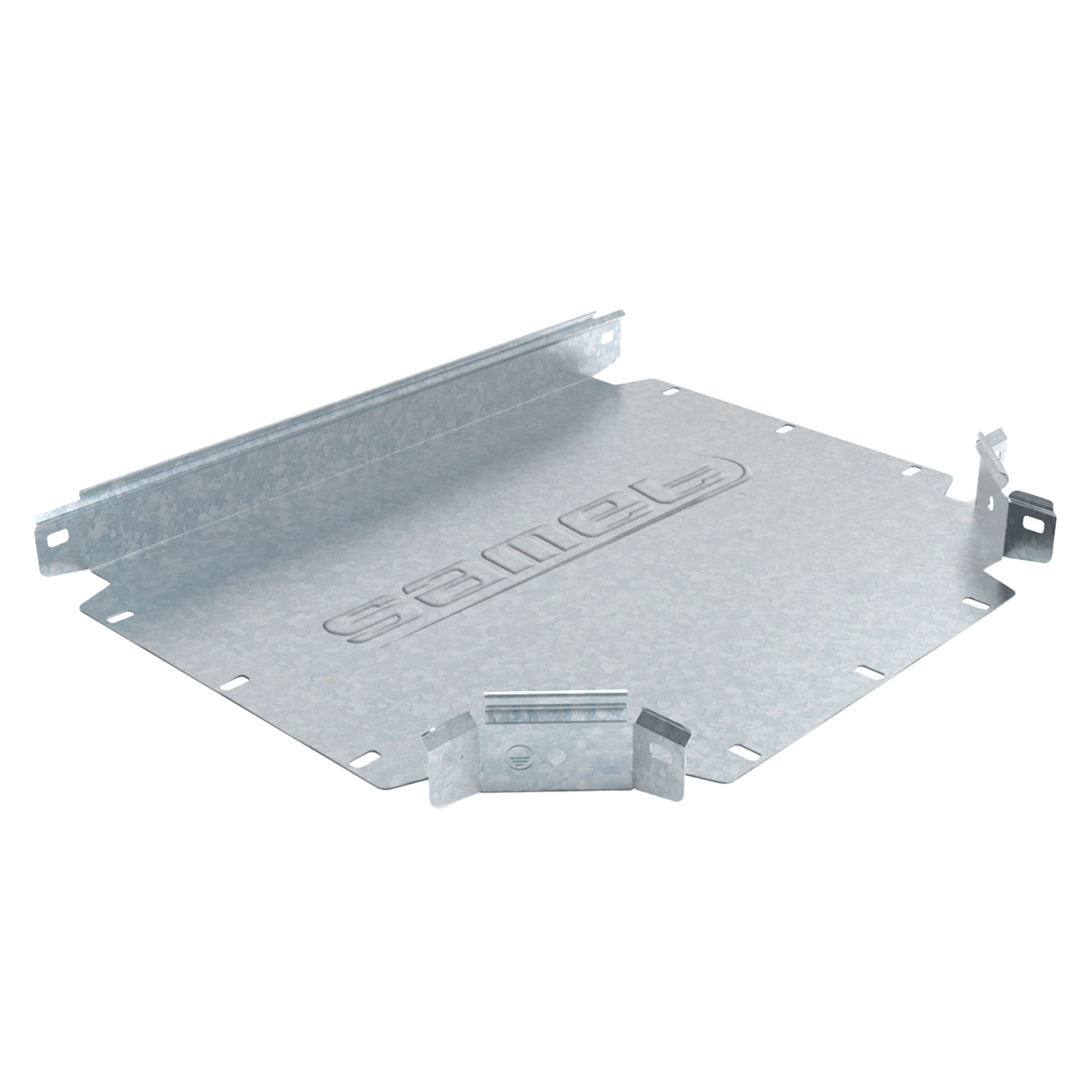 Union T Perforada Zingrip Smarttray 150mm Ala 50mm Espesor 0,7mm Chapa Zincada Samet