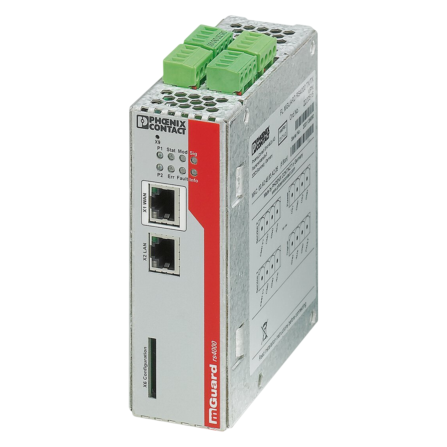 [30402] Router Firewall 10 Tuneles VPN + NAT 1:1 Conexión Nube Phoenix Contact