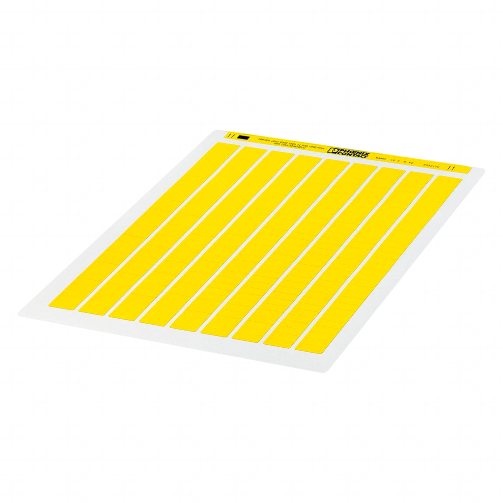 [4266] Hoja De Identificación 18x8mm Amarillo Phoenix Contact