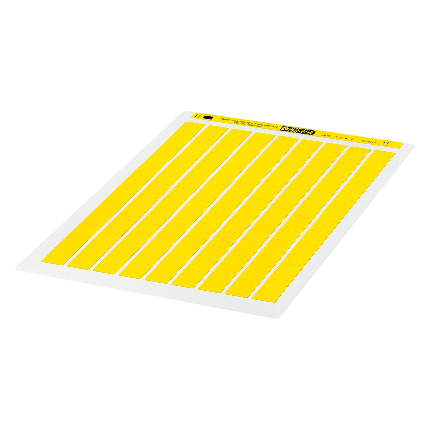 Hoja de Identificación 18x8mm Amarillo Phoenix Contact