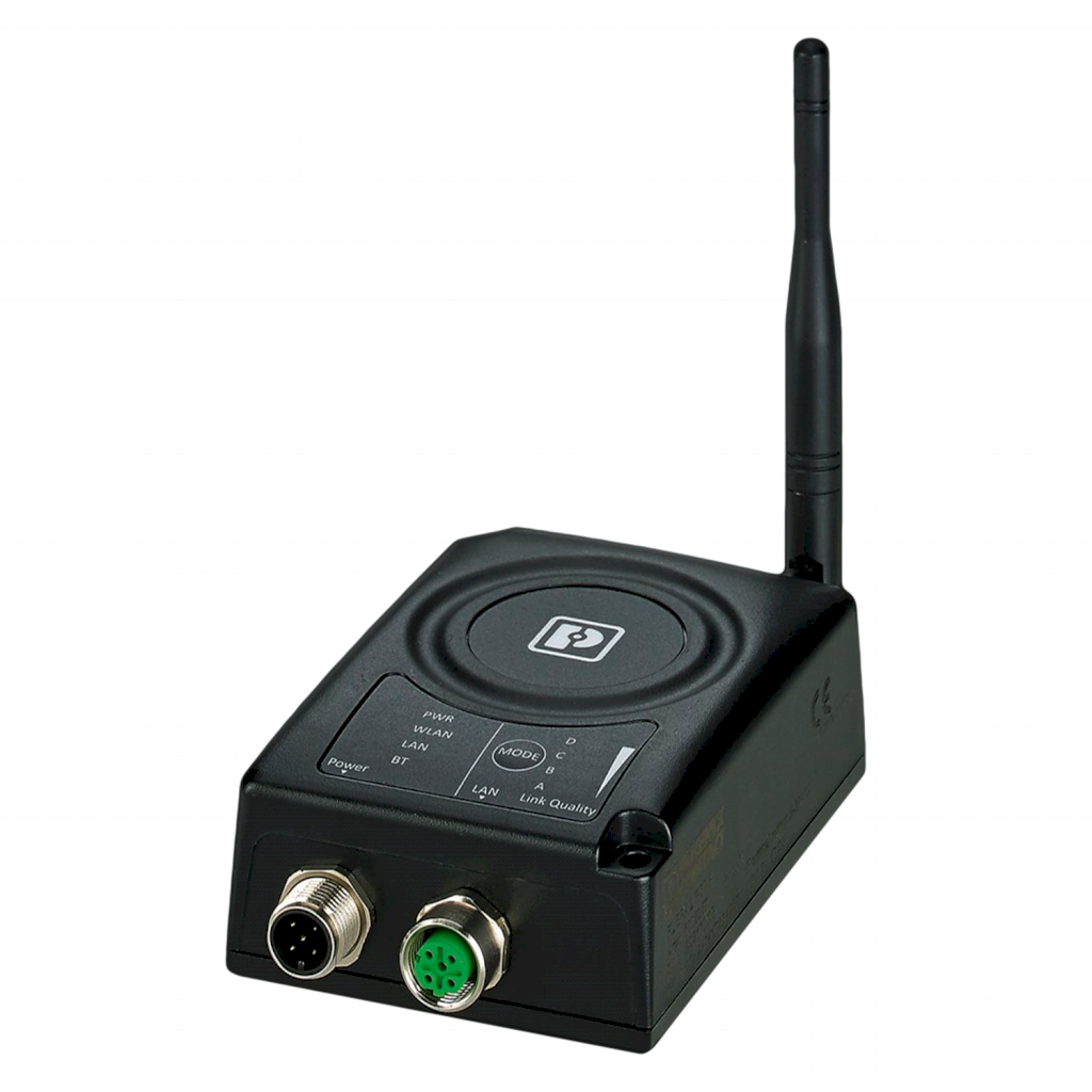 [32020] Radio 24VCC 2xM12 Hasta 100m 2,4/5GHz Antena Externa Incluida Metal y PVC Phoenix Contact