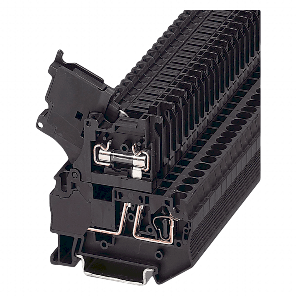 Borne ST Portafusible Resorte 5x20mm P/Riel 35mm2 Phoenix Contact