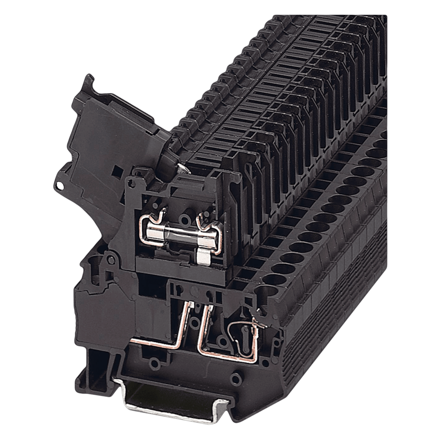 [8917] Borne ST Portafusible Resorte 5x20mm P/Riel 35mm2 Phoenix Contact