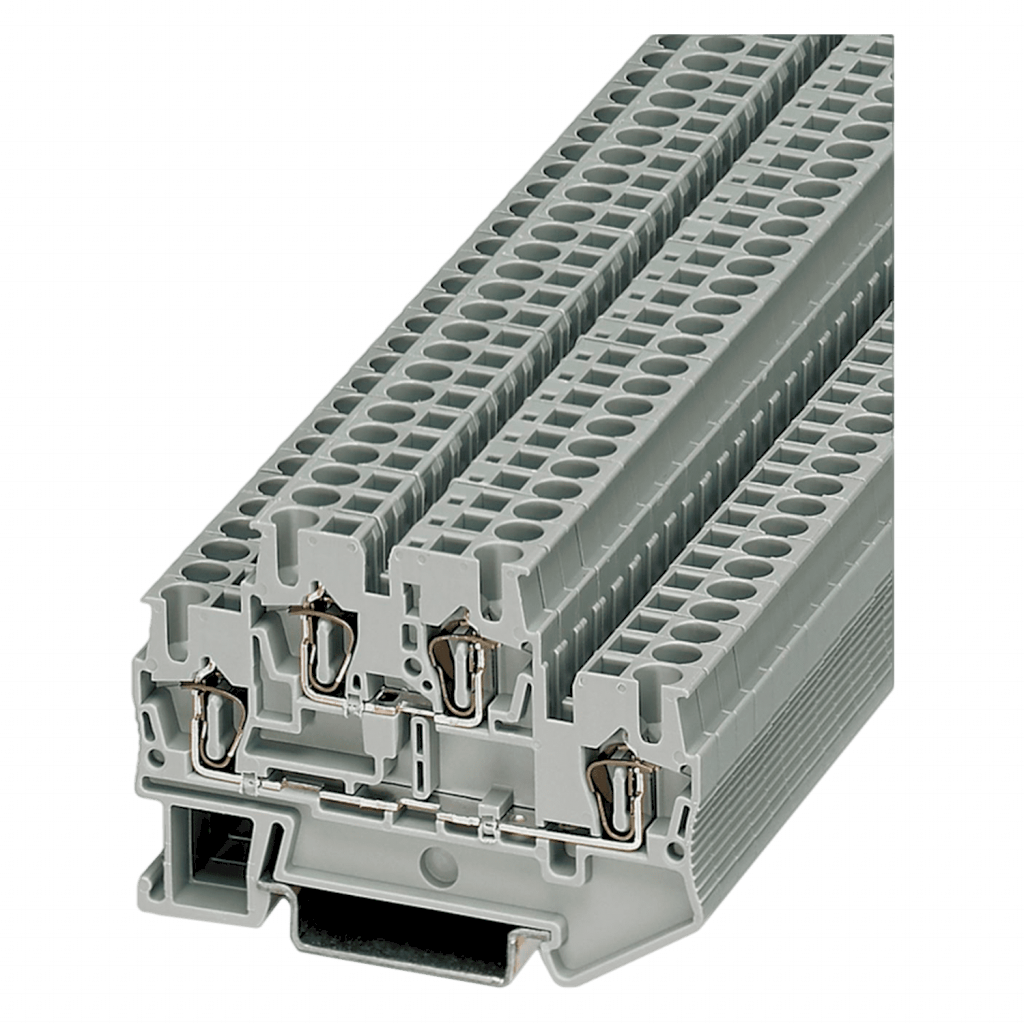 [12368] Borne STTB Doble Piso Resorte 2,5mm2 Gris Phoenix Contact