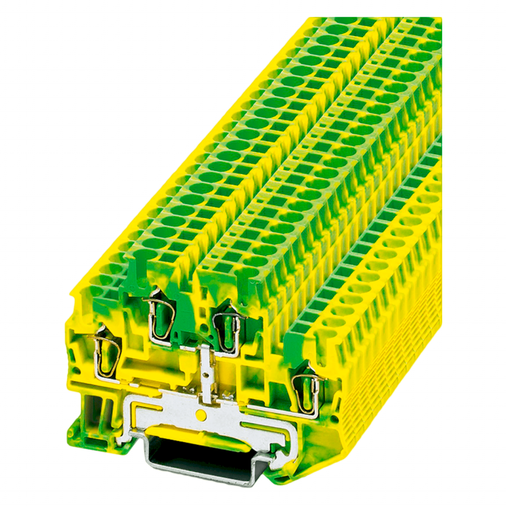 [12369] Borne STTB Doble Piso Resorte 2,5mm2 Puesta a Tierra Phoenix Contact