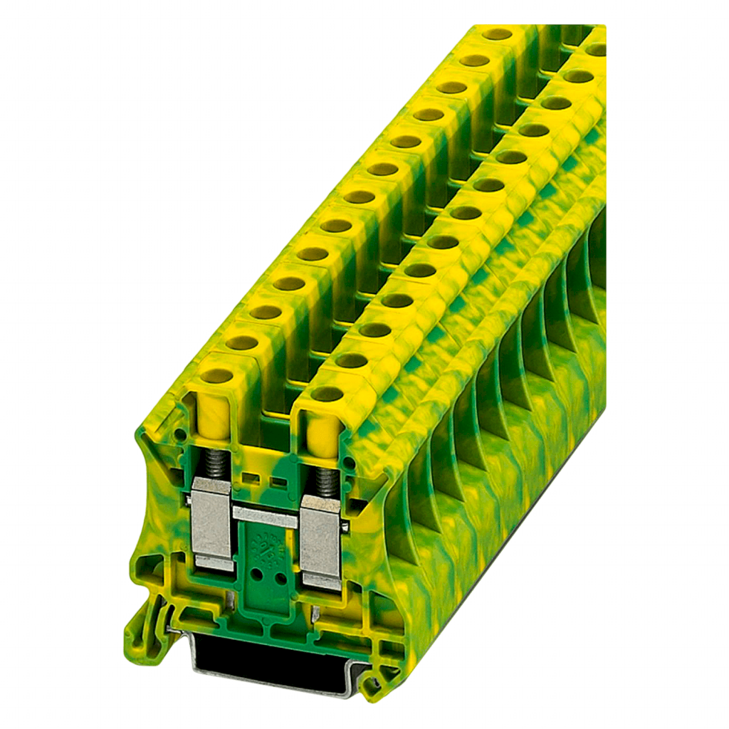 BORNE UT DE PUESTA A TIERRA P /RIEL 35 DE 10mm UT 10-PE