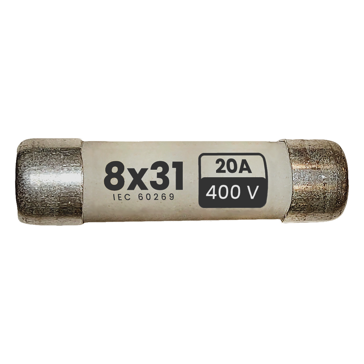 Fusible Cerámica 8x31mm Clase Gl/Gg 20A Zoloda