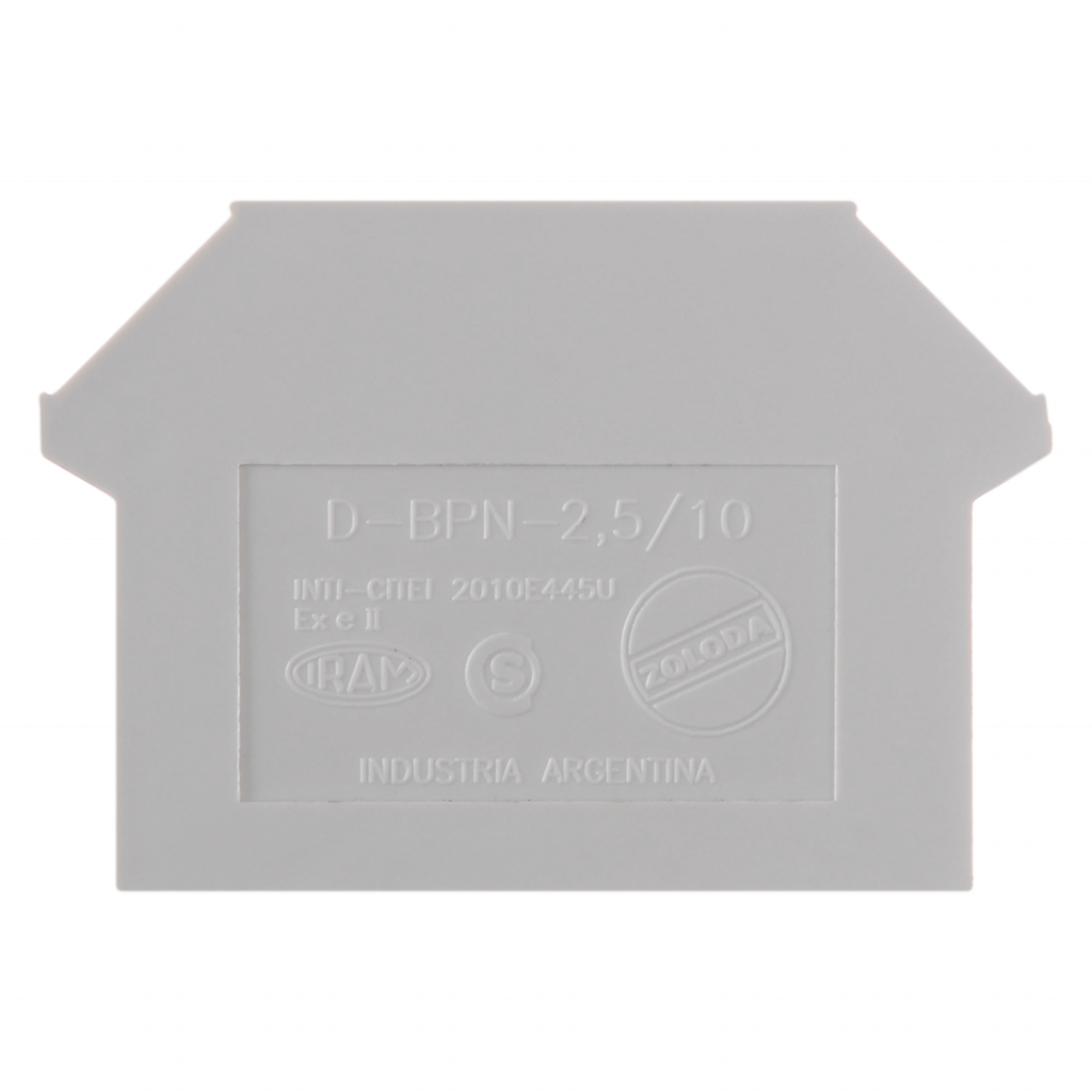 TAPA PARA BORNE BPN 2.5/4/6/10mm² GRIS D-BPN-2,5/10