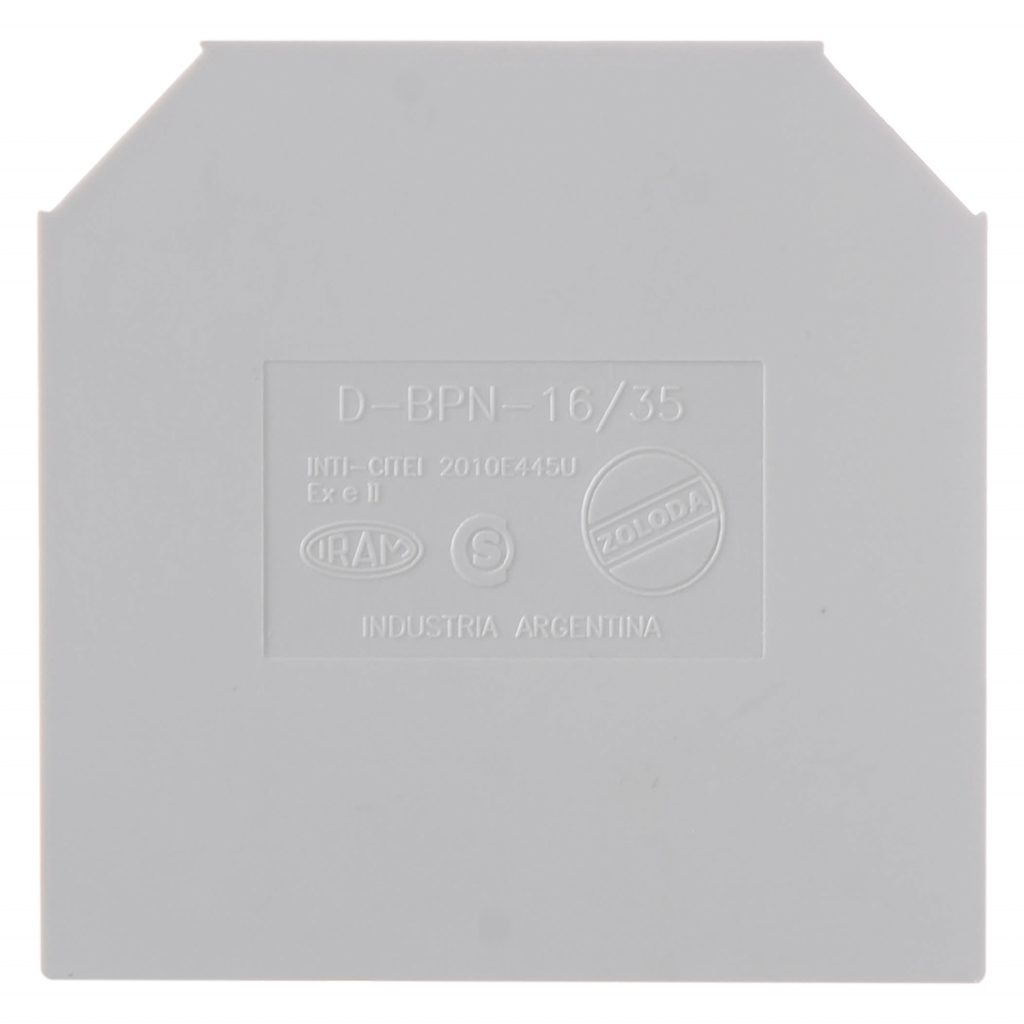 TAPA PARA BORNE BPN 16/35mm² GRIS D-BPN-16/35