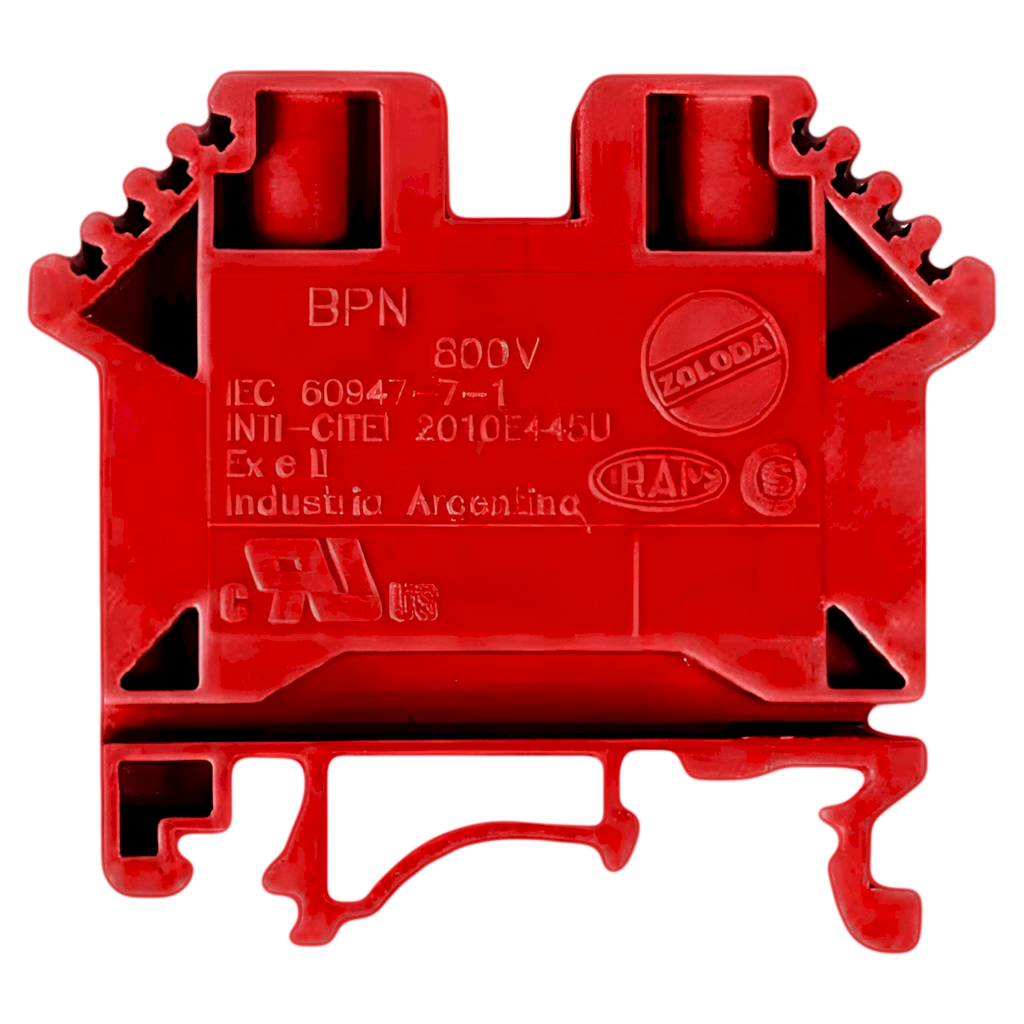 Borne BPN 800V 24A 2,5mm2 Rojo Zoloda