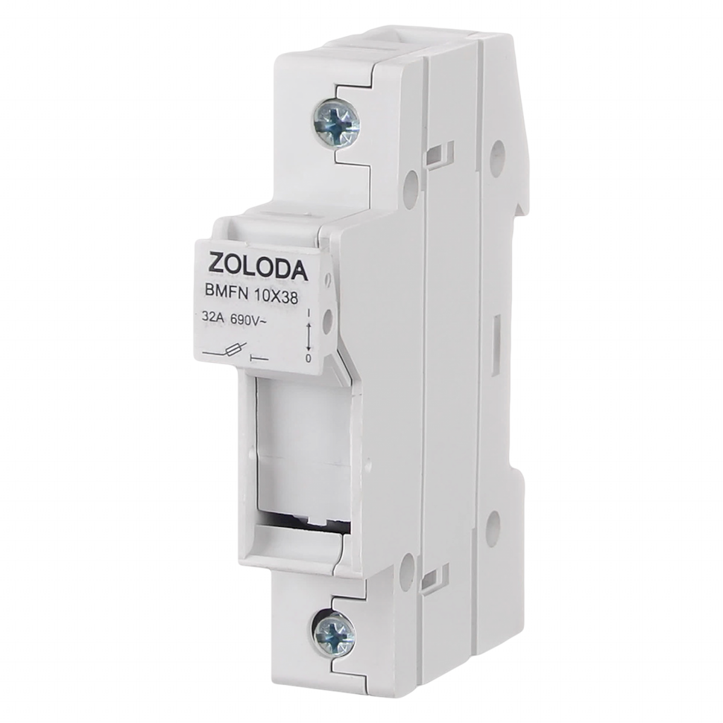 Portafusible 1P 32A 220VCA Maneta Gris Zoloda