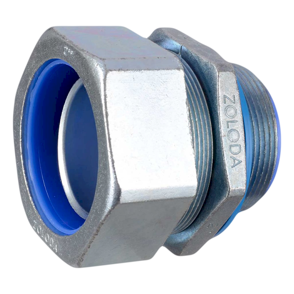 CONECTOR RECTO P/FLEXIBLE GRIS 3/4" ZOLODA CRC-5333