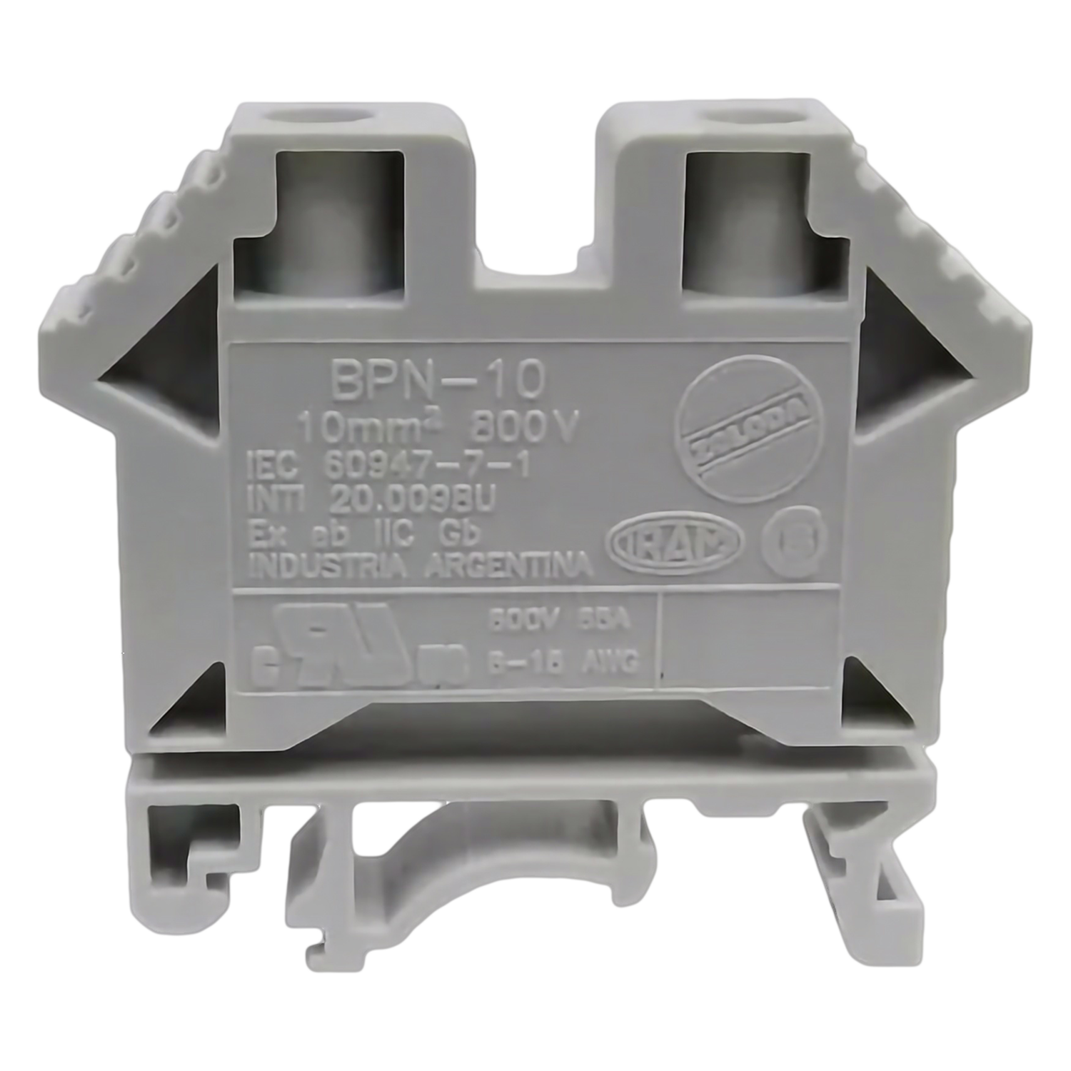 Borne BPN 800V 57A P/Cable 10mm2 Zoloda