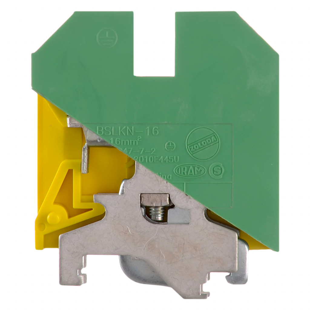 BORNE BSLKN DE PUESTA TIERRA 16mm P/RIEL 32-35 062.003