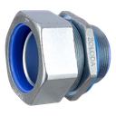 Conector Recto P/Flexible 1 1/2" 40mm Gris Zoloda