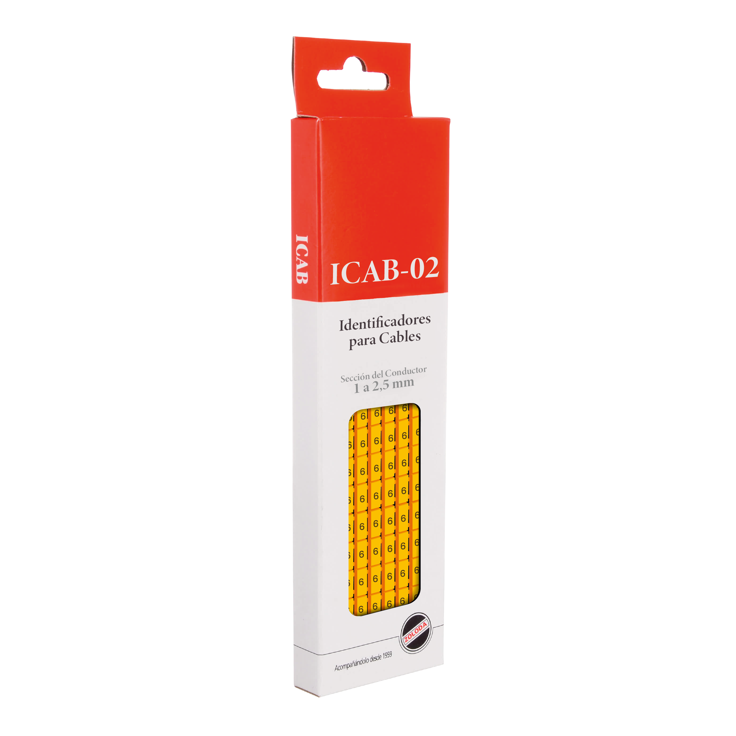 Identificadores P/Cable Amarillo Número 6 Zoloda