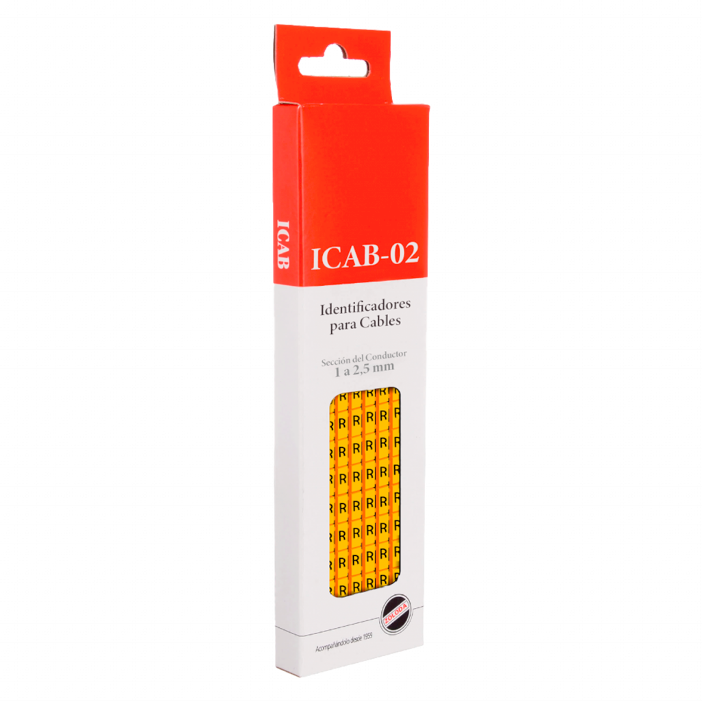 [16027] IDENTIFICADOR PARA CABLE DE 1 A 2.5mm LETRA R ICAB-02/R