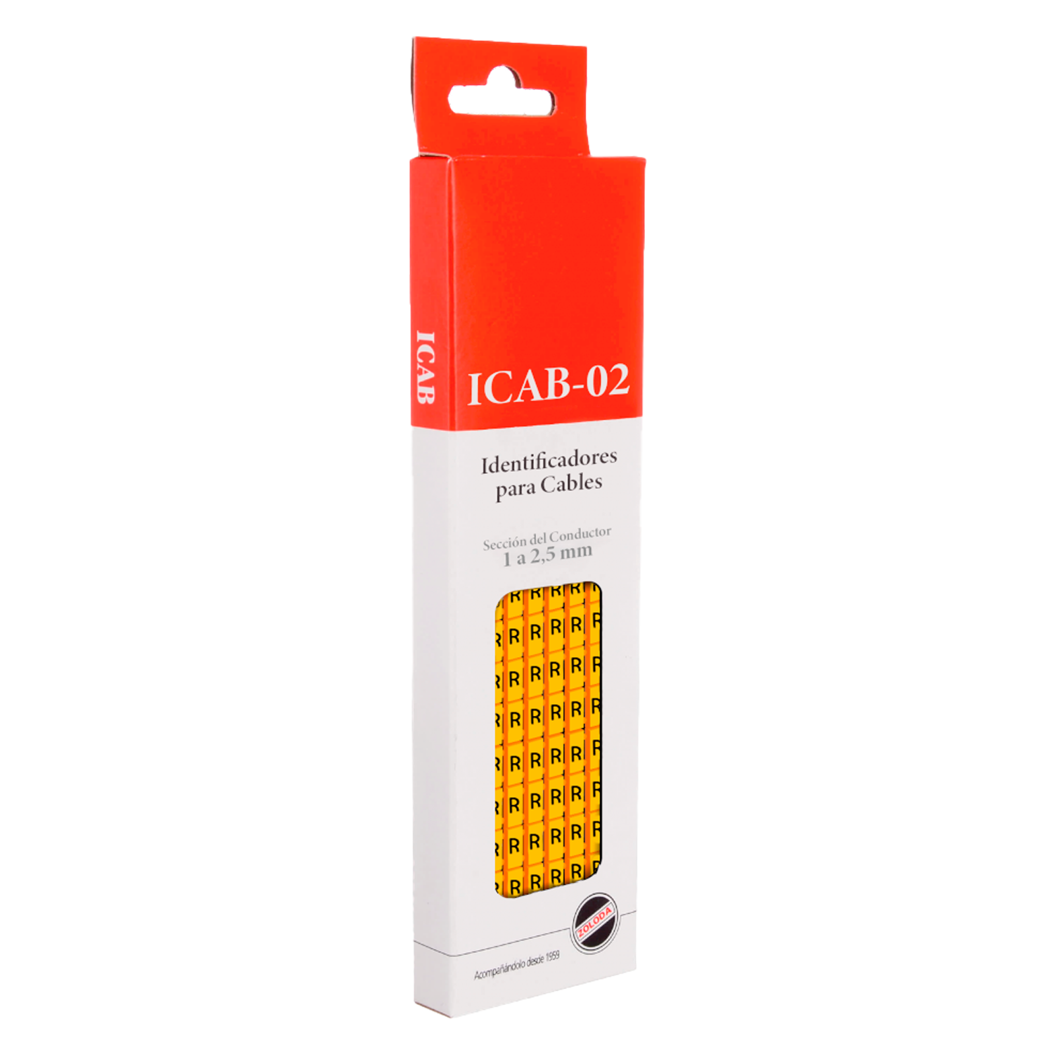 [16027] Identificadores Amarillo P/Cable 1-2,5mm2 Letra R Zoloda
