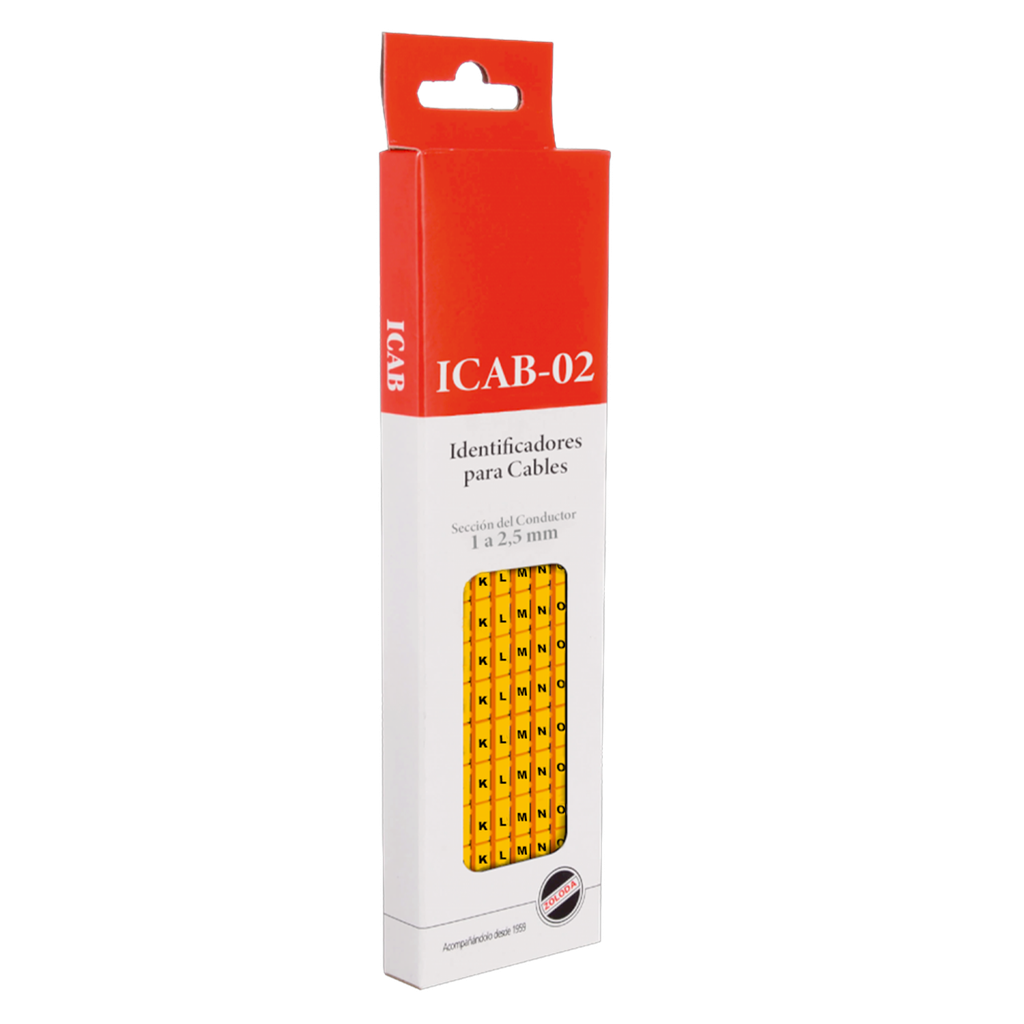 [16038] Identificadores P/Cable Amarillo Letras K-T Zoloda