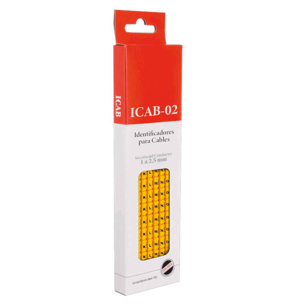 [16038] Identificadores P/Cable Amarillo Letras K-T Zoloda