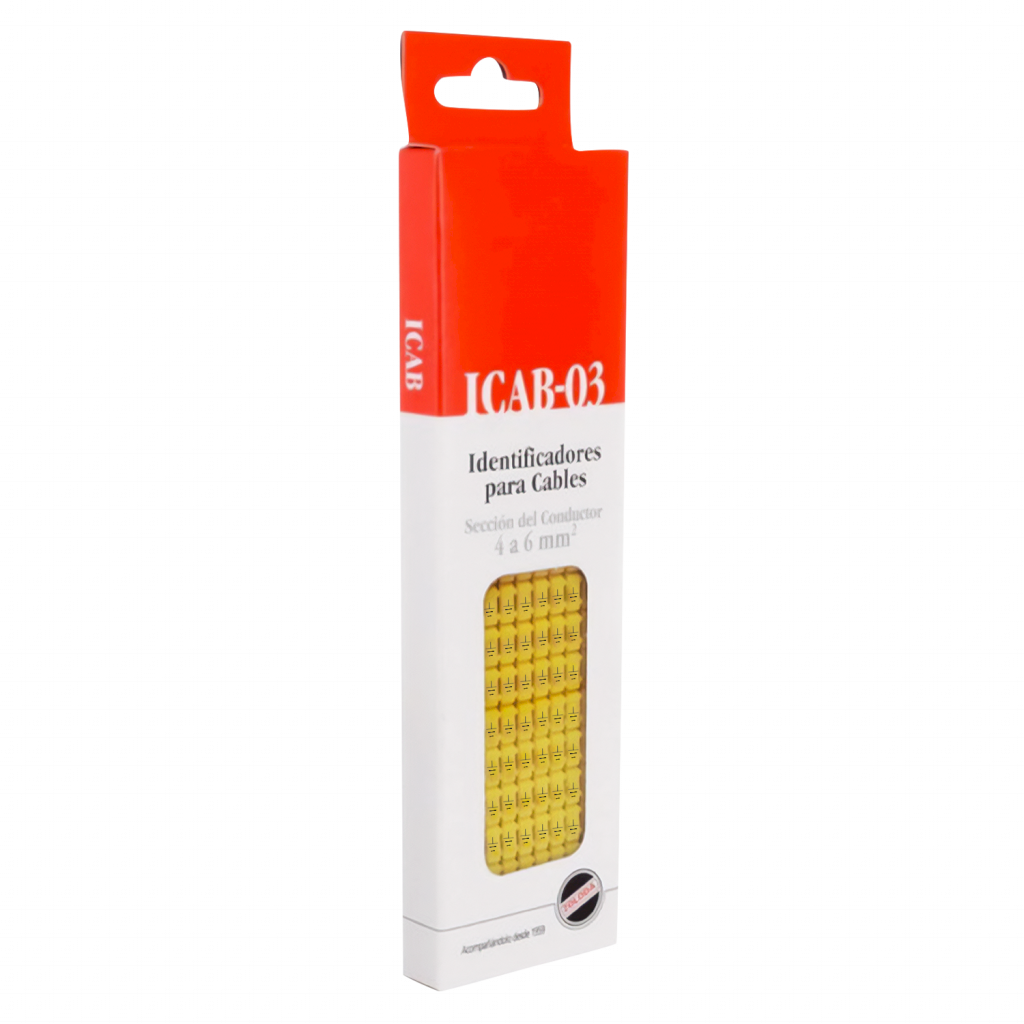 IDENTIFICADOR PARA CABLE DE 4 A 6 mm SIMB TIERR 160.215
