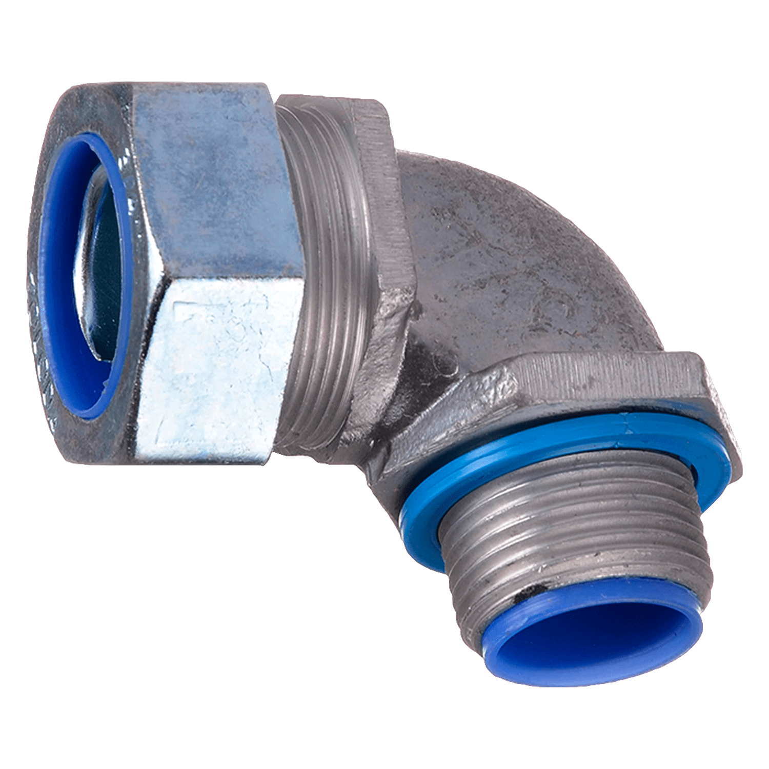 [500] Conector 90° P/Flexible 3/4" 20mm Gris Zoloda