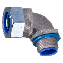 Conector 90° P/Flexible 3/4" 20mm Gris Zoloda