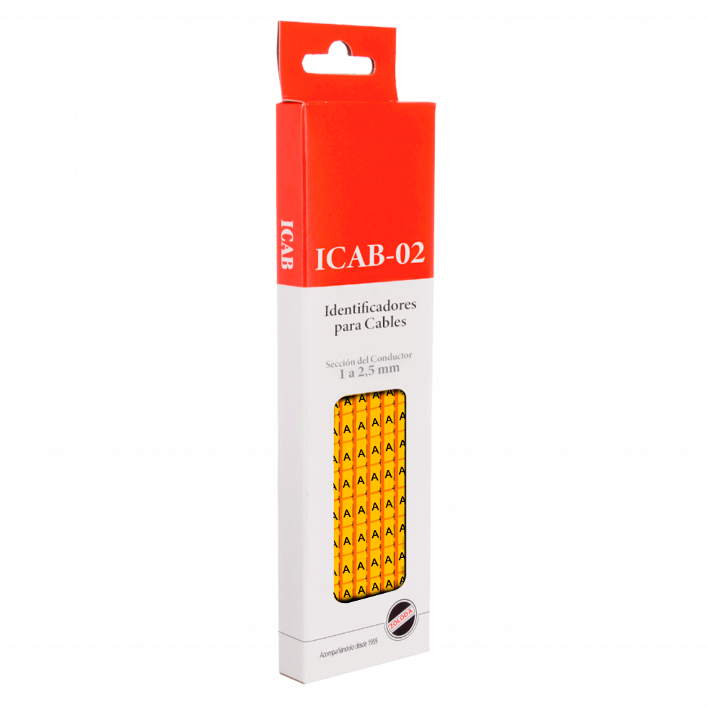 IDENTIFICADOR PARA CABLE DE 1 A 2.5mm LETRA A 160.123