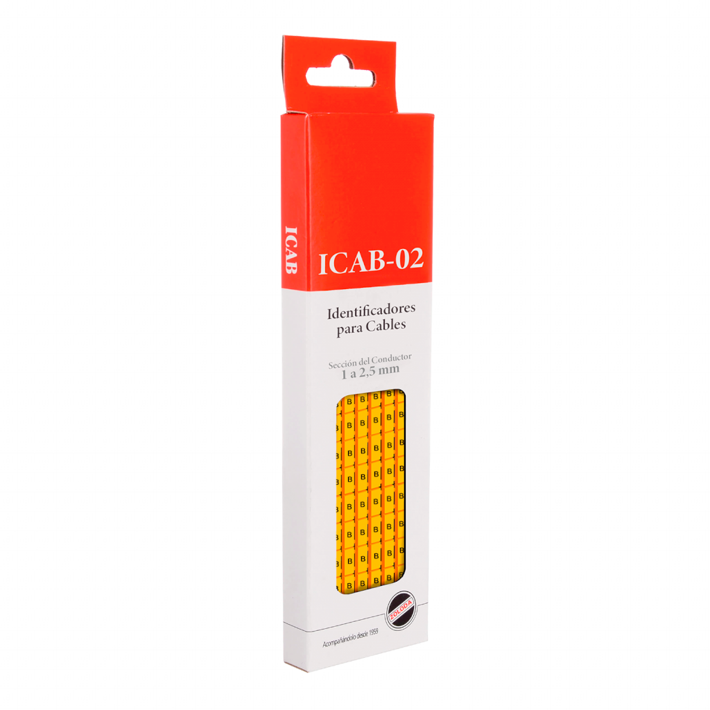 IDENTIFICADOR PARA CABLE DE 1 A 2.5mm LETRA B 160.124