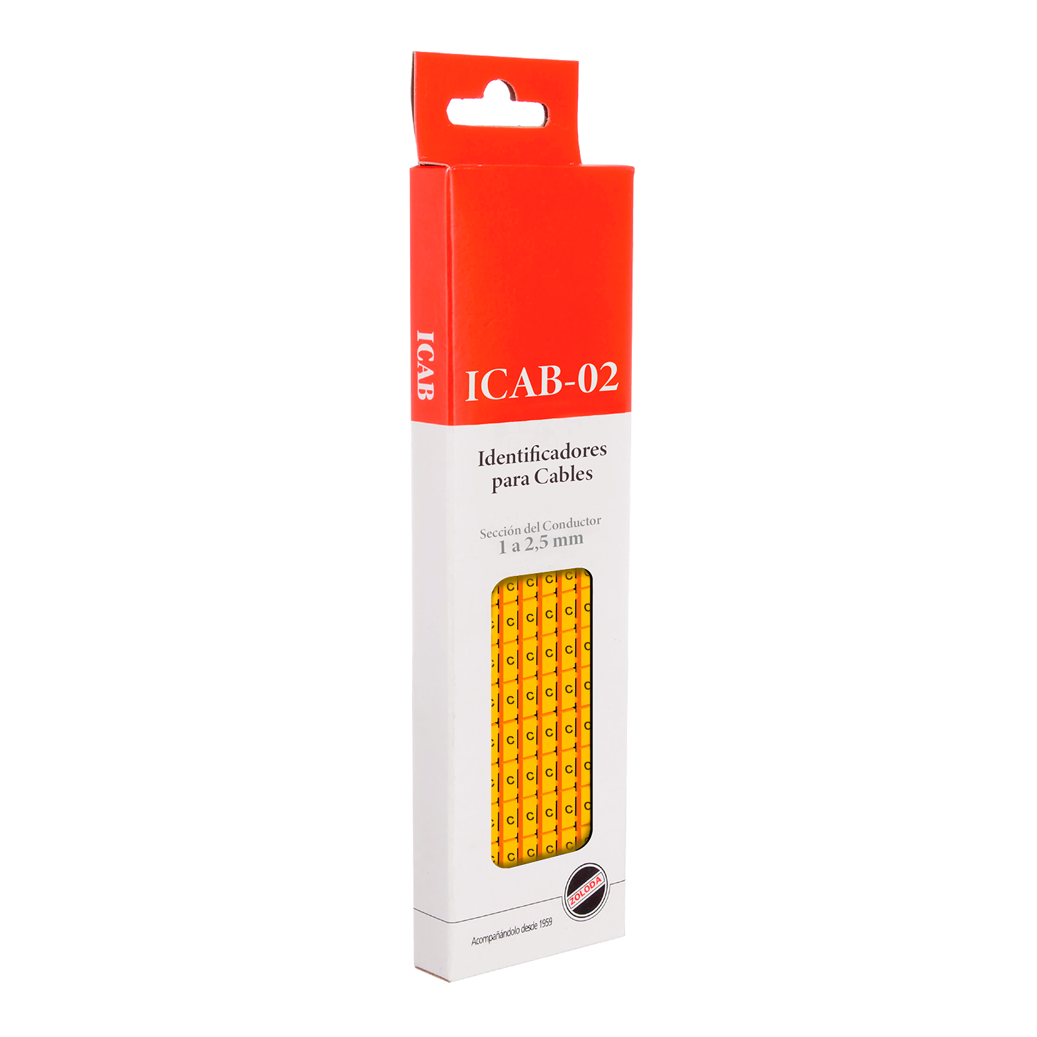 [16012] Identificadores Amarillo P/Cable 1-2,5mm2 Letra C Zoloda