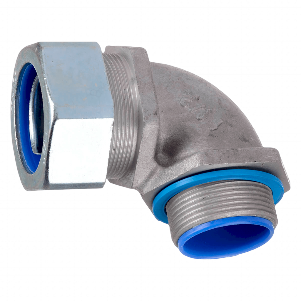 CONECTOR 90º PARA FLEXIBLE GRIS 1 1/2" ZOL 700.510