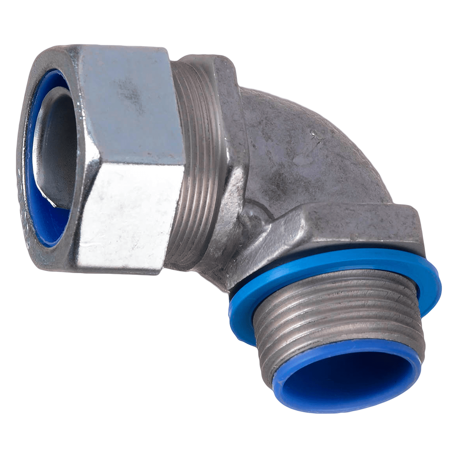[15270] Conector 90° P/Flexible 1" 25mm Gris Zoloda