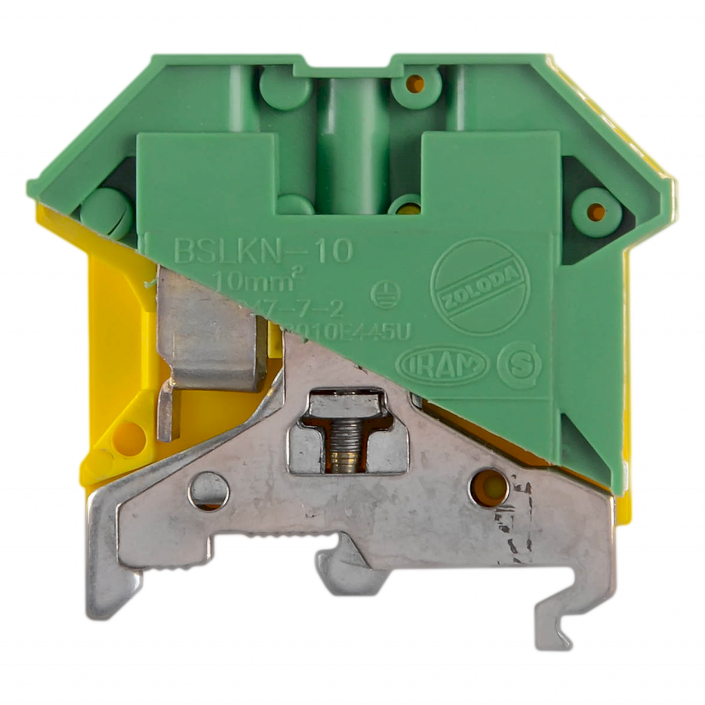 BORNE BSLKN DE PUESTA TIERRA 10mm P/RIEL 32-35 062.011